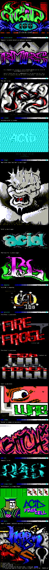 ACiD-100 ANSI Cluster by Multiple Artists