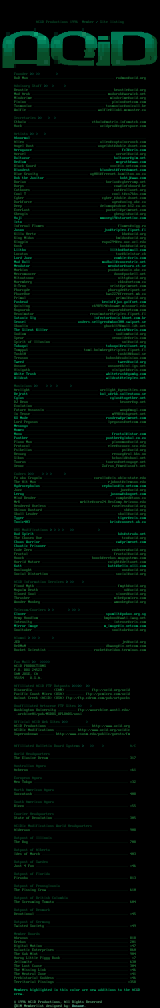 September 1996 Member/Site Listing by ACiD Staff