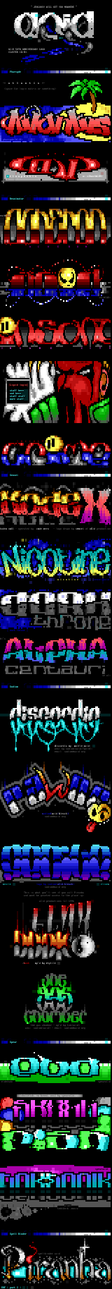 ACiD ANSI logocluster #17 by Multiple Artists