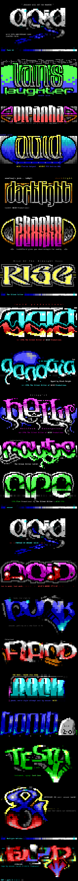 ACiD ANSI logocluster #18 by Multiple Artists