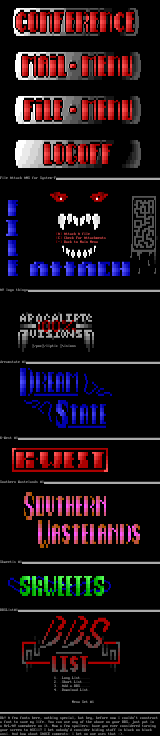BBS menu collection by Harlequin