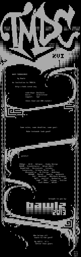 Text Mode Demo Contest (TMDC) NFO by RaD Man, Ferrex