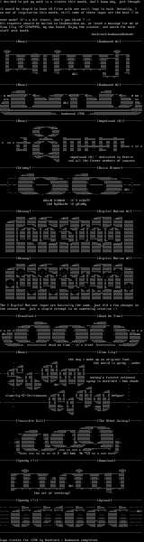 Ascii logo cluster by Darklord