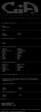 cia member list 09/99 by cia productions