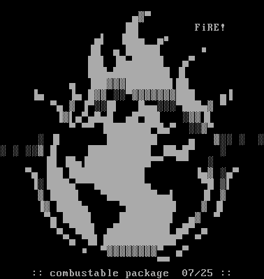 on fire by nail