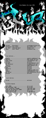 Glue June 1998 Memberlisting by Glue Staff