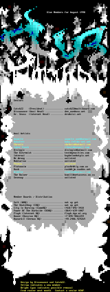 Glue August 1998 Member Listing by Glue Staff