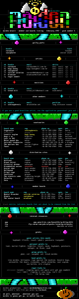 maiden: member list - february 1997 by maiden staff