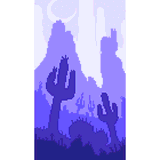 Purple Desert by PixelArtForTheHeart