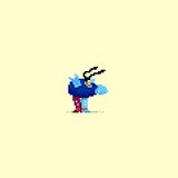 Blue Meanie by 8bit Poet