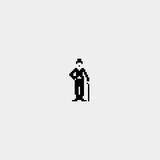 Charlie Chaplin by 8bit Poet