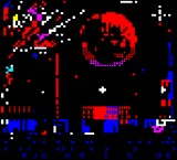 Blood Moon - teletext version by Blippypixel