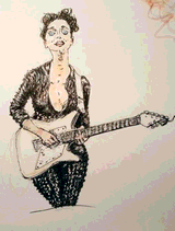 #inktober Annie Clark by Theresa Oborn