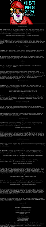 MIST1221 list of contributors by Cthulu / CoaXCable