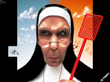 Evil Nun by X-Man