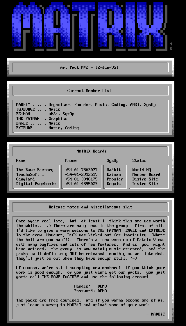 MATRiX Info File