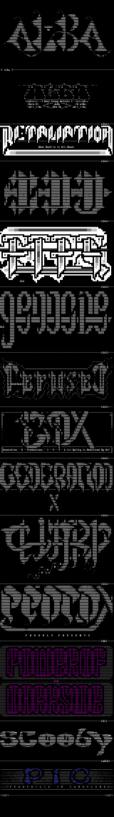 Ascii Logos by Mixed Artists