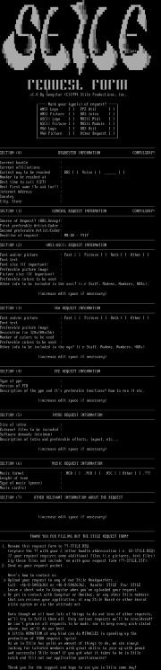 Stile Request Form by Gangstar