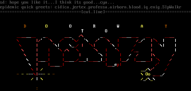 Doorway to Insanity ASCii by Epidemic