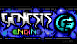 genesis engine - splash screen by grymmjack (gj!)